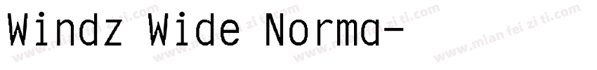 Windz Wide Norma字体转换